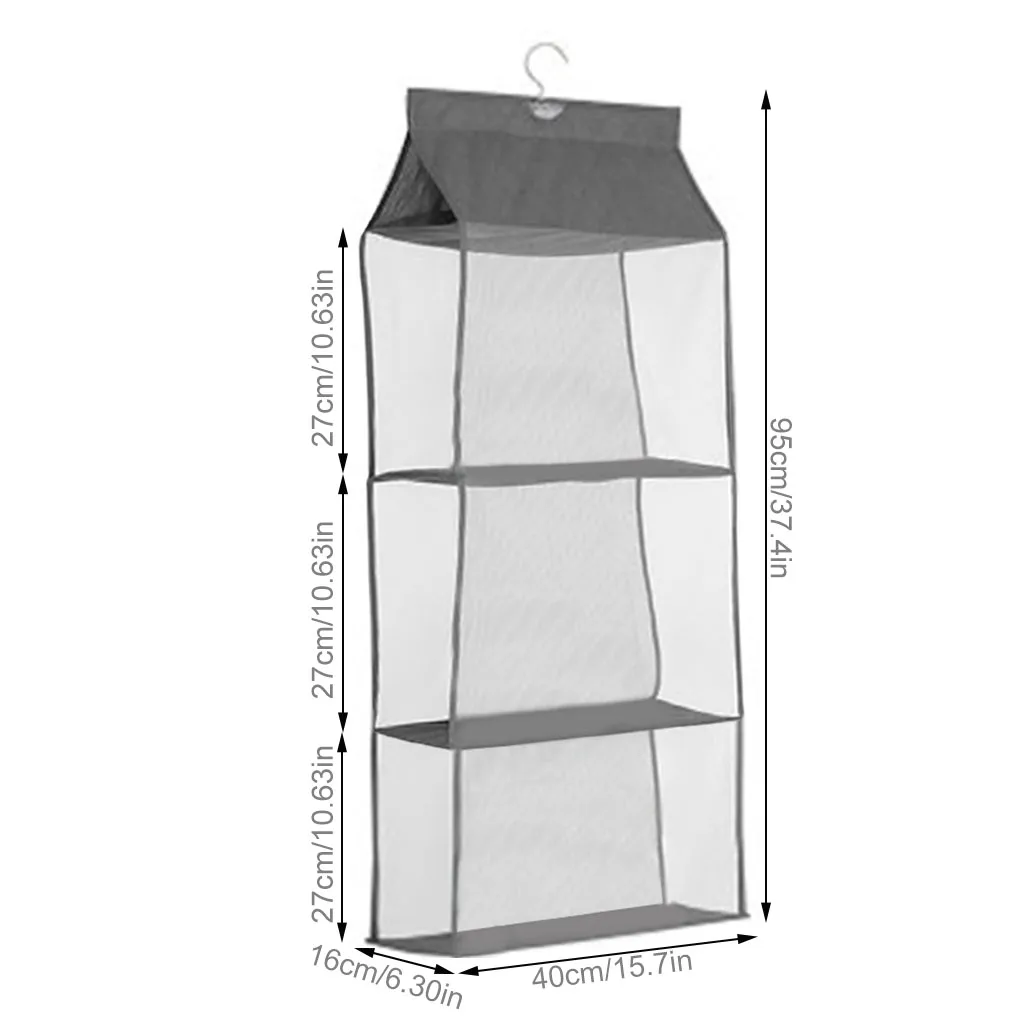 

Гардероб, бытовая сумка для хранения, вместительная прозрачная сумка из нетканого материала, 2 слоя