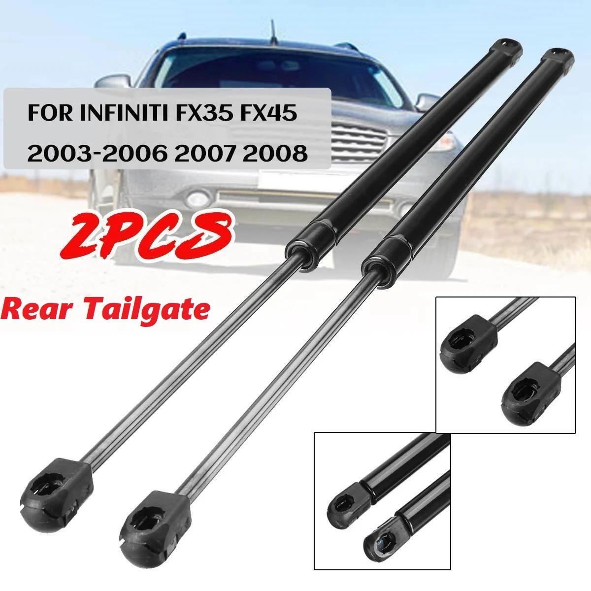 

2Pcs Rear Trunk Tailgate Boot Gas Spring Shock Lift Strut Struts Support Bar Rod for Infiniti FX35 FX45 2003-2008