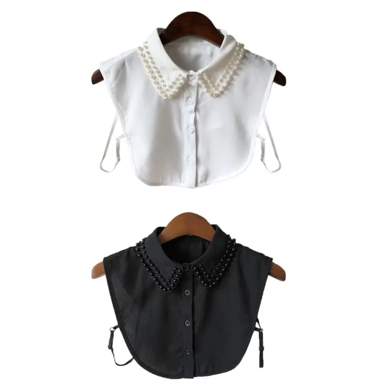 

Женский Новый Модный жемчужный шифоновый воротник рубашка имитация воротника галстук винтажный съемный