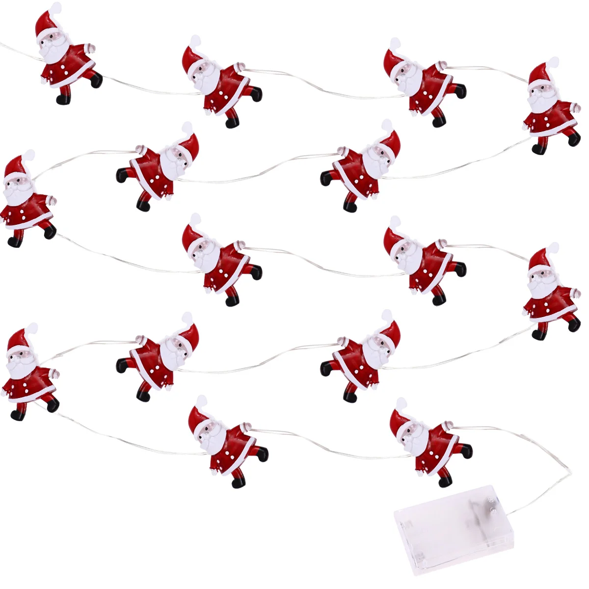 

1Pc String Light Adoarble Decorative Festive Santa Claus String Lamp for Christmas