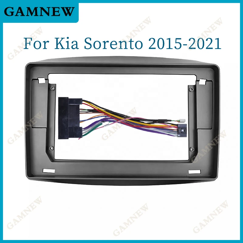 

10 Inch Car Frame Fascia Adapter Canbus Box Decoder Android Radio Audio Dash Fitting Panel Kit For Kia Sorento 2015-2021