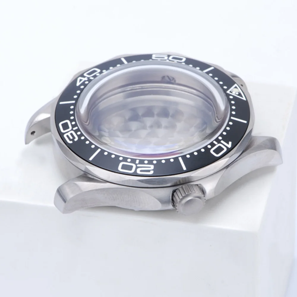 Heimdallr Watch Parts 42.23mm Titanium Sea Ghost 007 Watch Case Sapphire Aluminum Insert Suitable For NH35/36 Movement