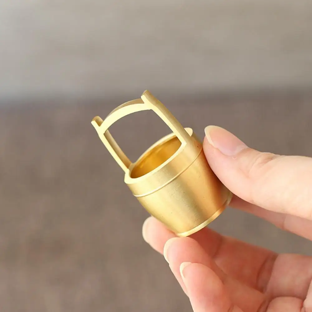 

Brass Bucket Creative Long Lasting Eye-catching Home Supplies Small Bucket Bucket Ornament