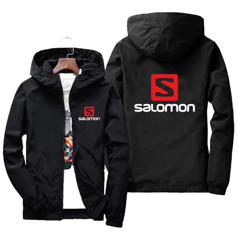 

Мужская деловая куртка Salomon, повседневная мужская бейсбольная куртка, модная уличная ветровка, Высококачественная мужская бейсбольная кур...