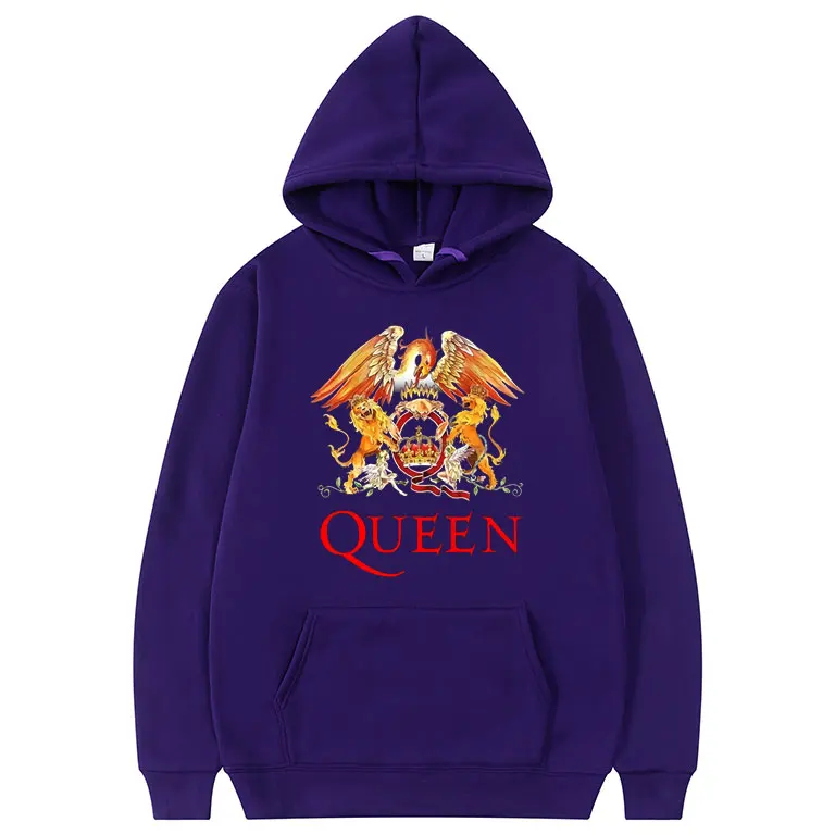 Rapper Queen Hoodies Men Fashion Tracksuit Freddie Mercury Print Women Sweatshirt Hoodie Kids Hip Hop Clothing Rock Band Coat