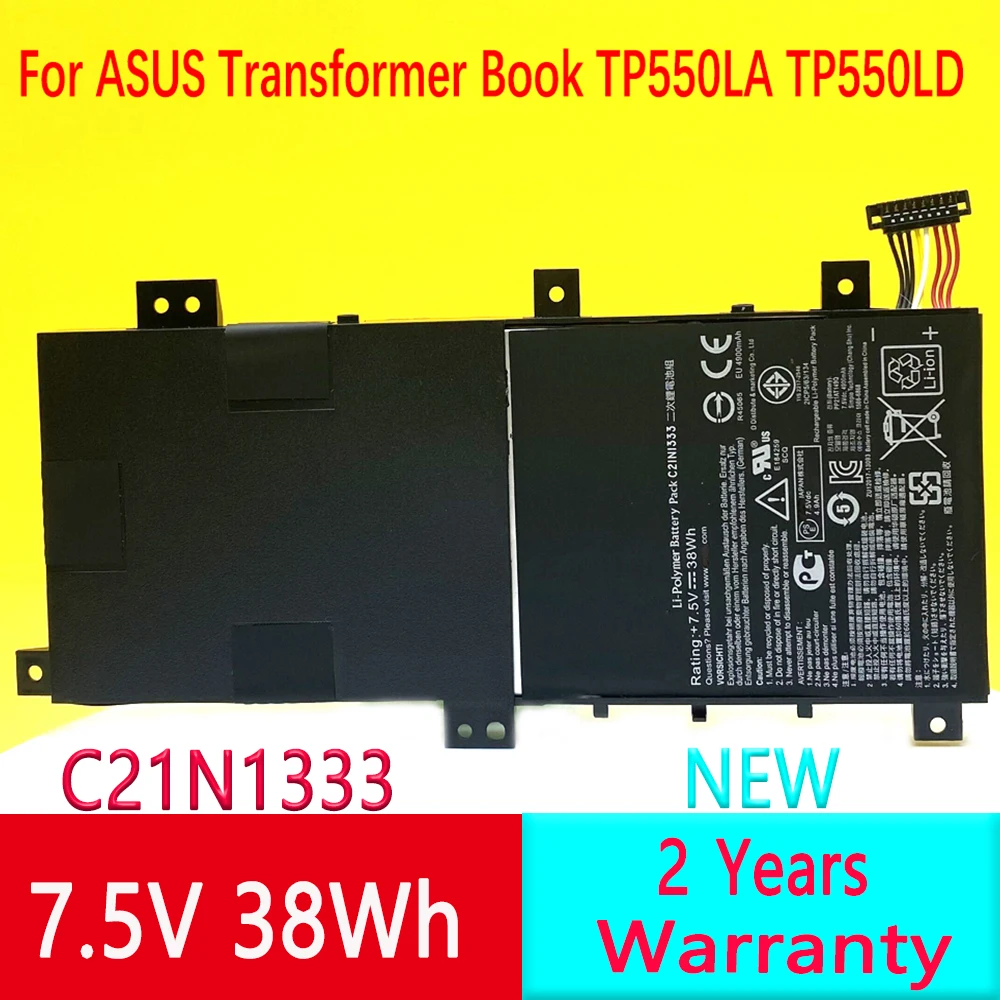 

New C21N1333 Battery For ASUS TP550L TP550LA TP550LD TP550LJ tp550 TP550LA X454 Batteria del computer portatile 7.5V 38Wh 3Cells
