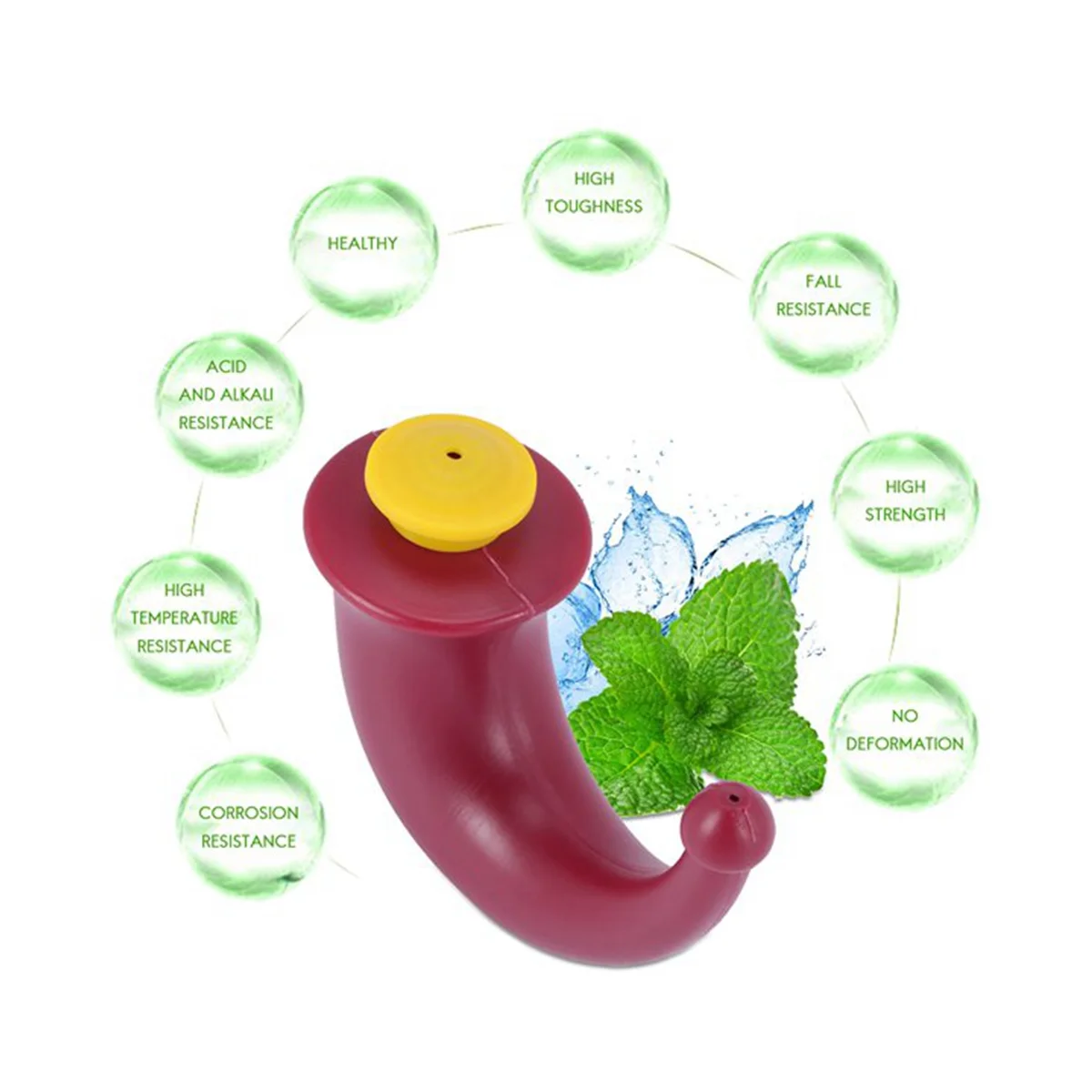 2 шт. система промывки носа для йоги Neti Pot сини орошения пазух 200 мл