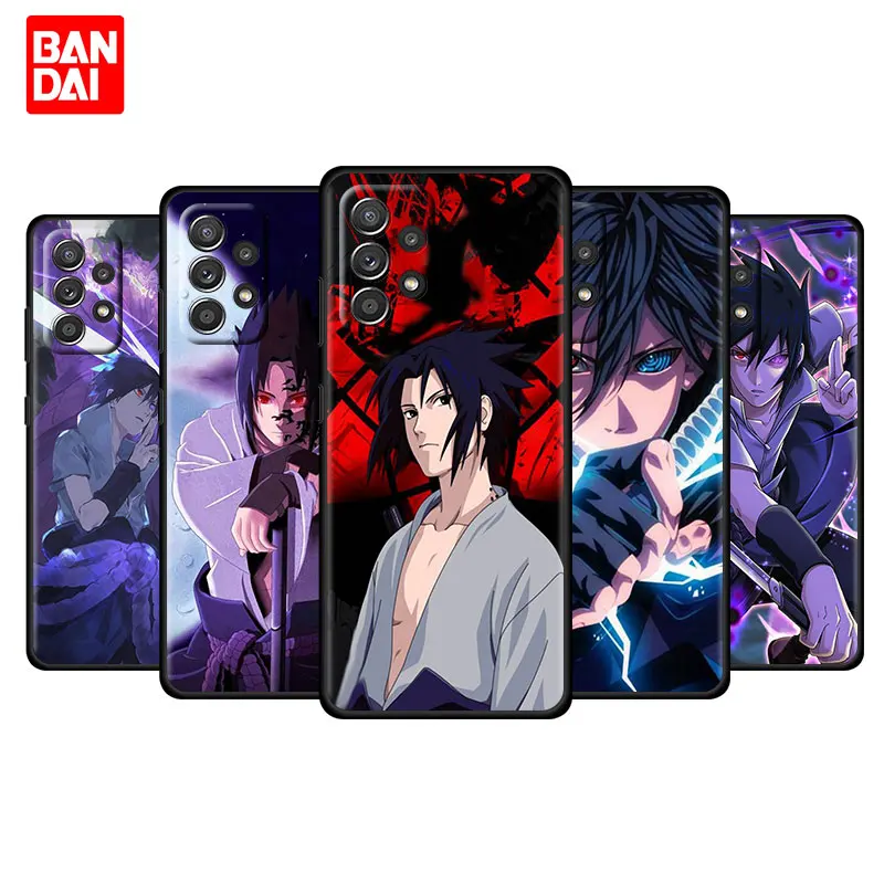 

Naruto Uchiha Clan Case for Samsung Galaxy A03 A13 A31 A50 A51 A52 A70 A71 A32 Note 20 Ultra 5G Bag Fashion Silicone Black Cover