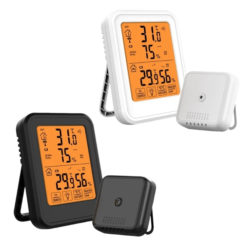

Комнатный наружный термометр с беспроводными датчиками, цифровой гигрометр-термометр, измеритель температуры и влажности