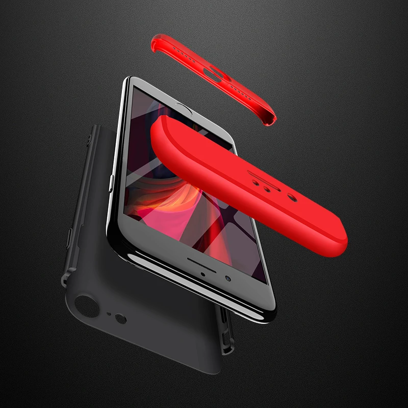 

Защитный чехол GKK 360 для iPhone SE 2020, противоударный чехол с отверстием для логотипа, жесткая матовая задняя крышка для iPhone SE 2020, чехол