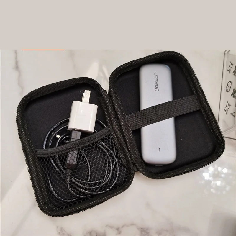 

Linen Shell in-Ear Earphone Bag Earphone Portable Storage Box Earphone Accessories 2PCS/Set