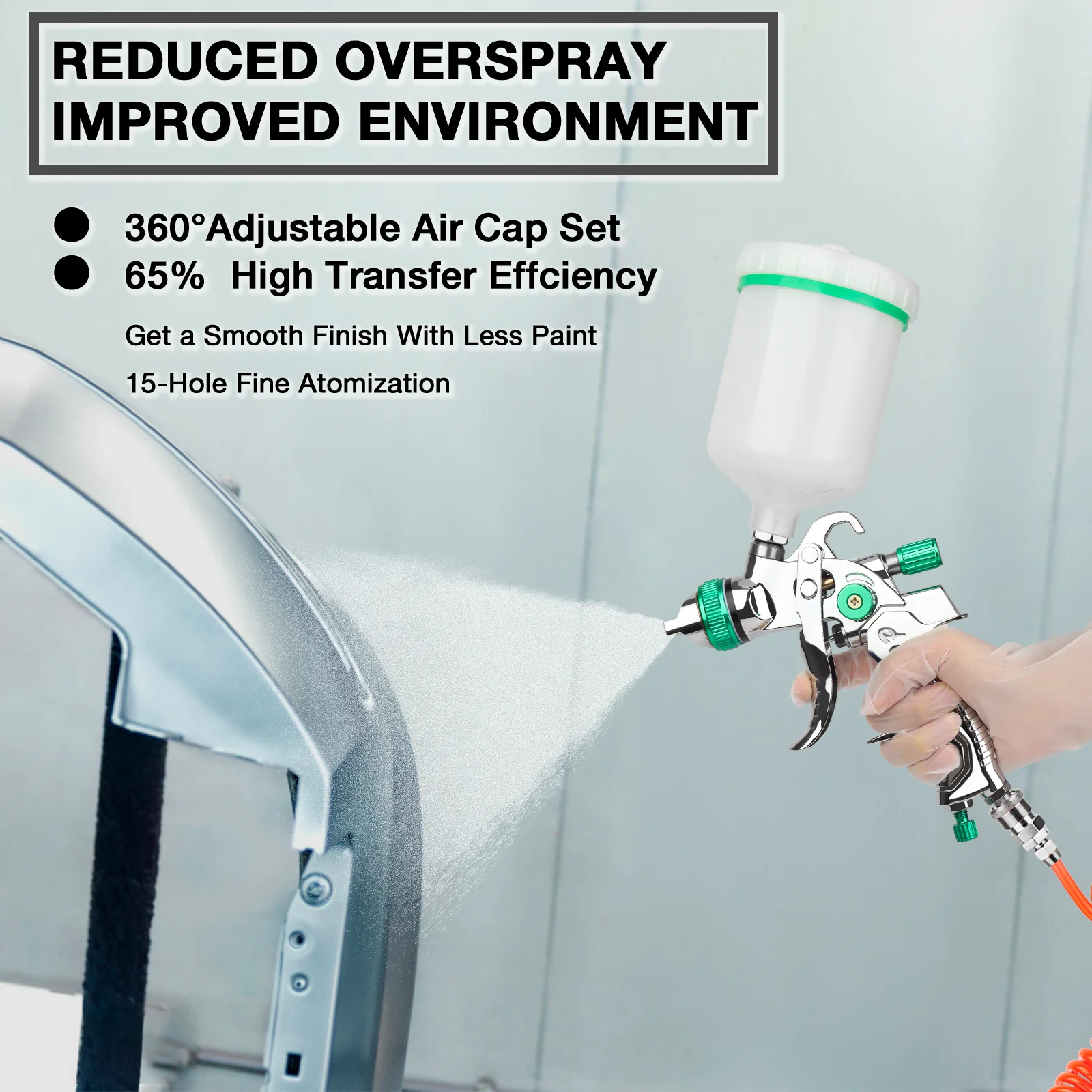 Профессиональный Пистолет-распылитель HVLP Сопло 1 4/1 7/2 0/2 5 Мм 600 Мл Объем Чашки С