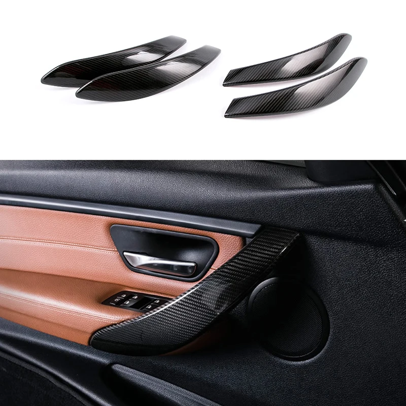 

New Upgraded Car Interior Asseccories Door Handle Inside Cover Trim For BMW 3 4 Series F30 F31 F32 F33 F34 F35 F36 3GT 2012-2018