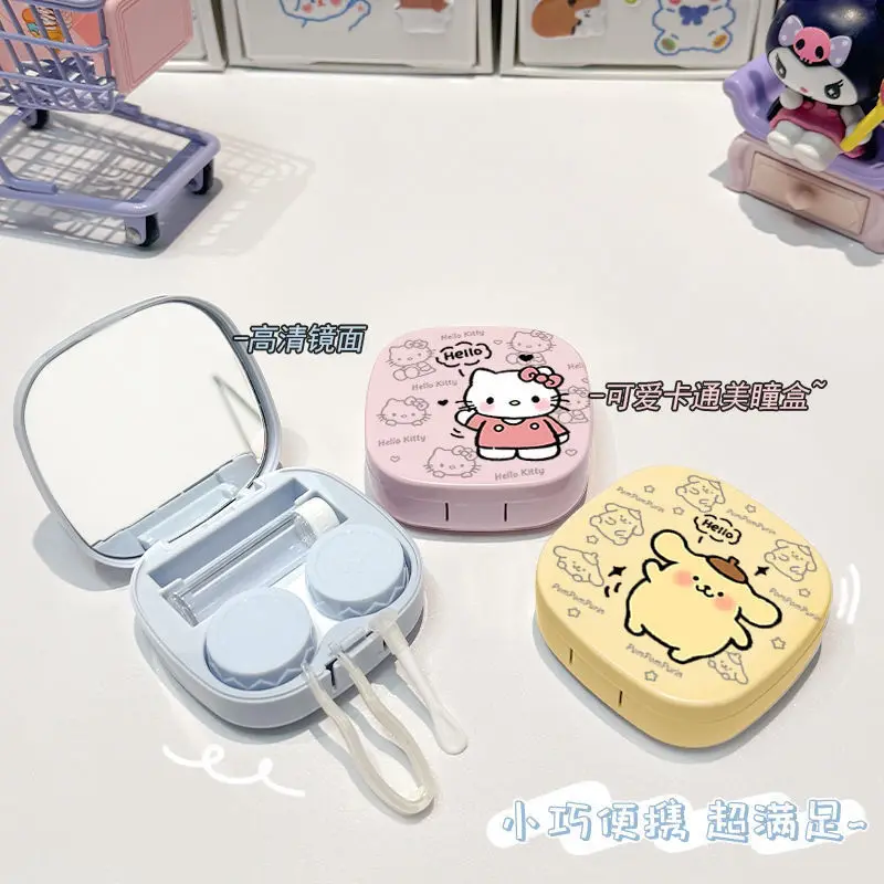 Новинка Hello Kitty контактные линзы искусственная кожа милый аниме Sanrio мультяшный
