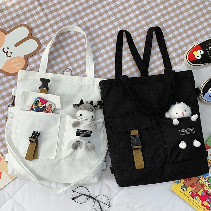 Cute Cartoon Tote Bags Canvas Handbags Shopping Bag Super Cool Handbags Shoulder Bags for Girl Book Bags Bolsa Feminina Mochila