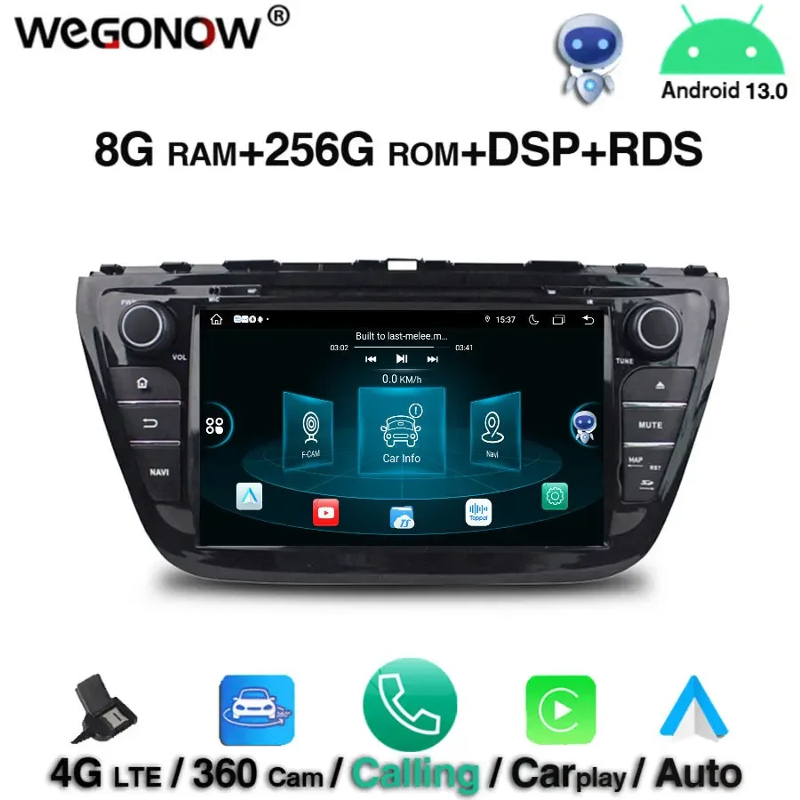 360 Carplay Android 13.0 8 ядер ГБ ОЗУ 256 ПЗУ Автомобильный DVD-плеер GPS Карта RDS Радио wifi BT5.0 для