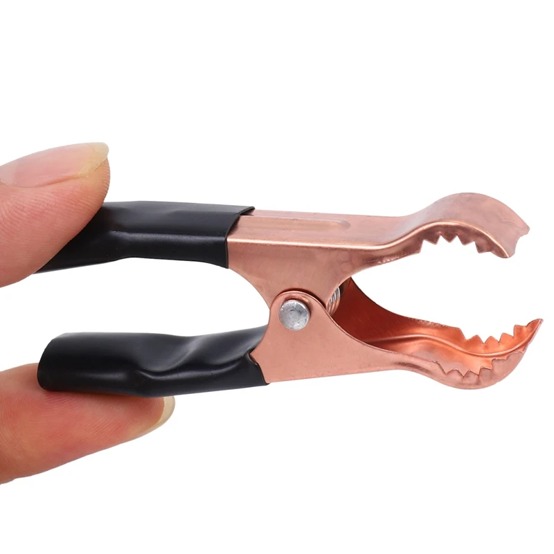 

6 пар медных покрытых изолированных зажимов для автомобильного аккумулятора зажимы "крокодил" 50A красный черный