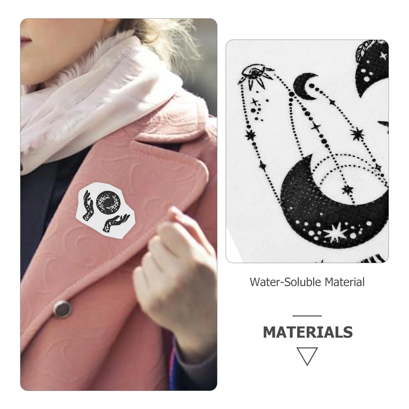 2-листый материал для вышивания водорастворимый шаблон сашико бумага холодный