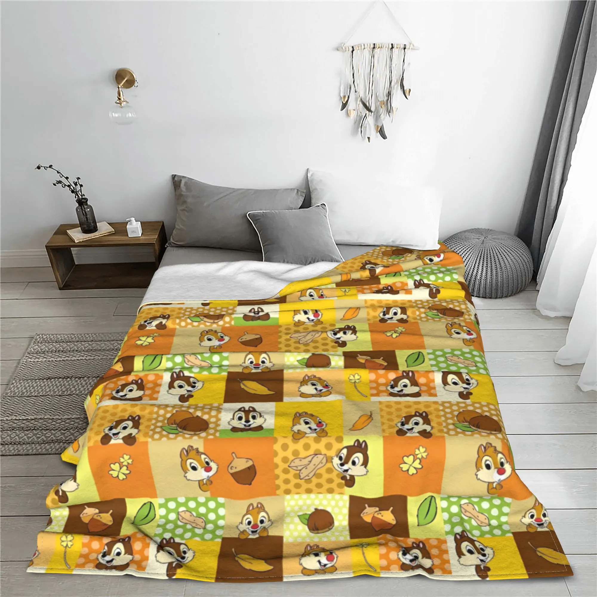 Чип Дейл сосновая шишка арахисовые мультяшные одеяла милые тамии фланелевые