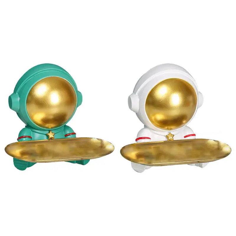 

Creative Astronaut Sculpture Astronaut Entrance Key Storage Key Storage Bowl Tray Snack Storage Box For Home Entrance Decoration