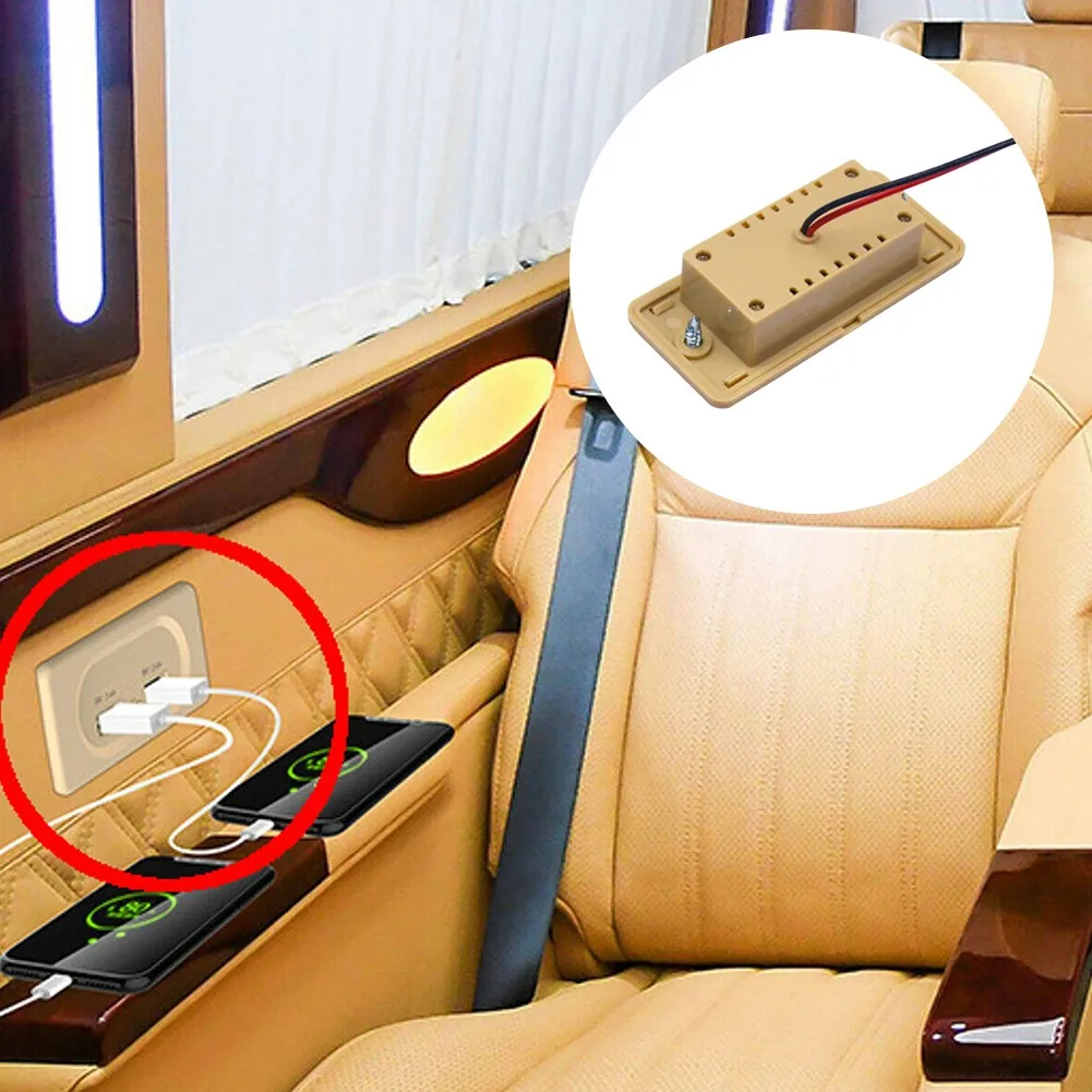 

Розетка зарядная с двумя USB-портами, 5 в пост. Тока/А