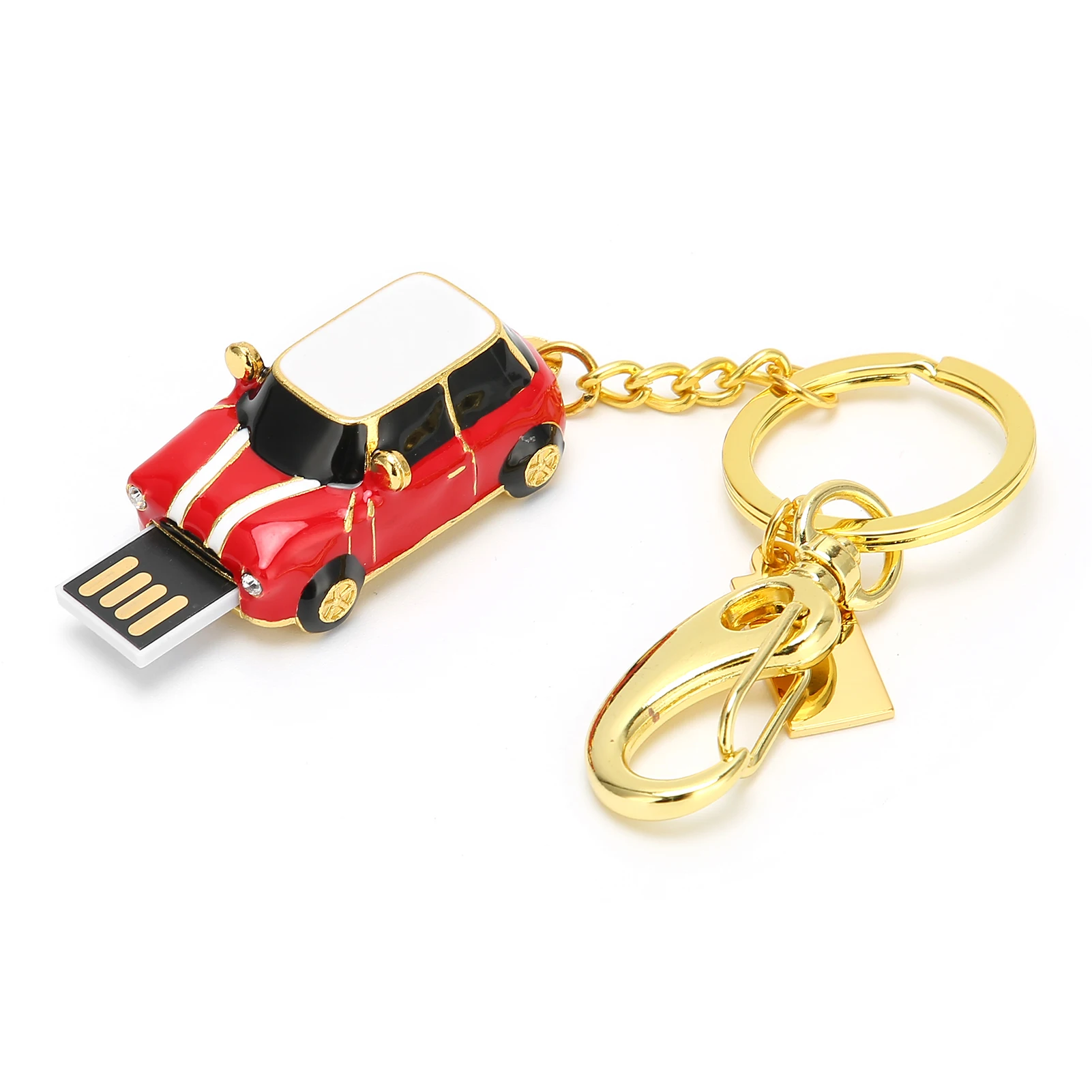 

U Disk USB 2.0 Car Model Flash Drive Memory Cartoon Metal Gift Computer Accessories Red64GB