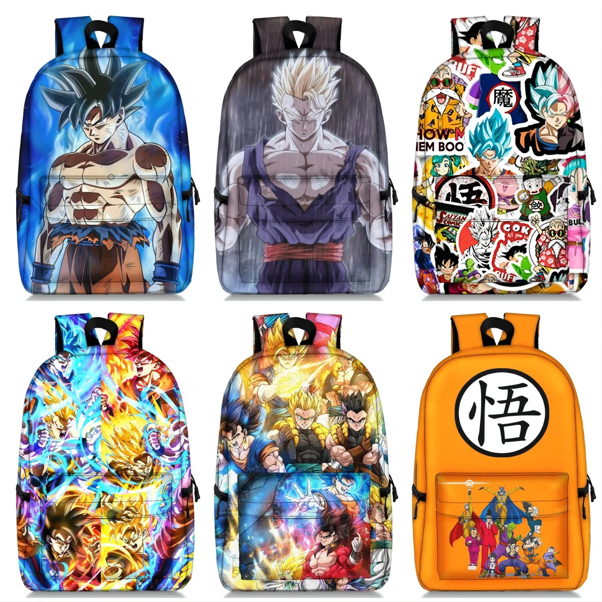 

Cartoon DRAGON BALL School Backpack for Boy Girl Rucksack Children School Bags Kids Kindergarten Backpack Book Bag 16 Inch