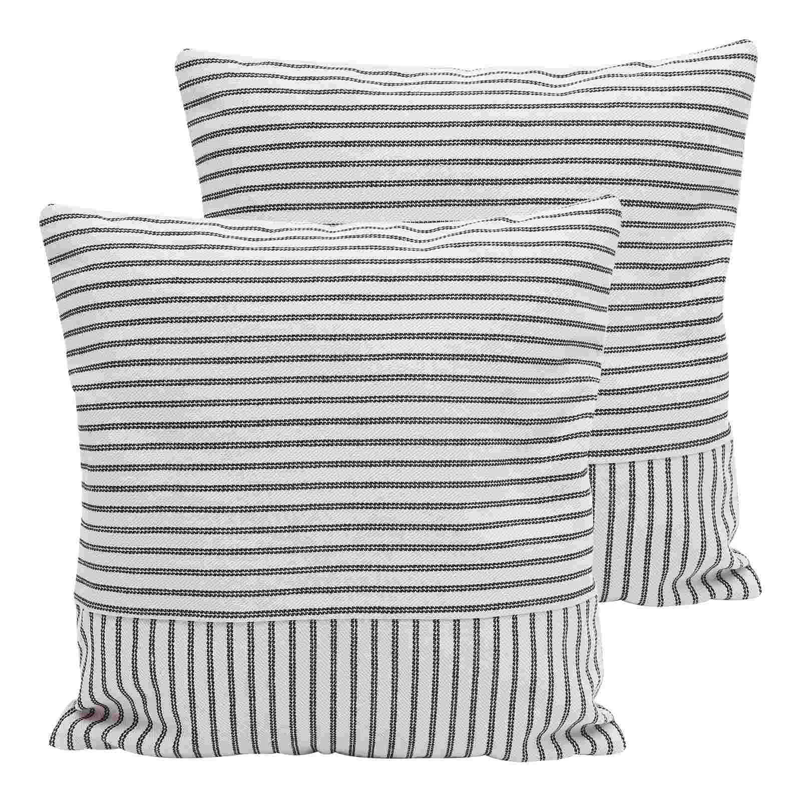 

2 Pcs Throw Pillows for Couch Simple Sofa Cover Breathable Pillowcase Cotton Linen Cushion Square Pillowcases Home Decor