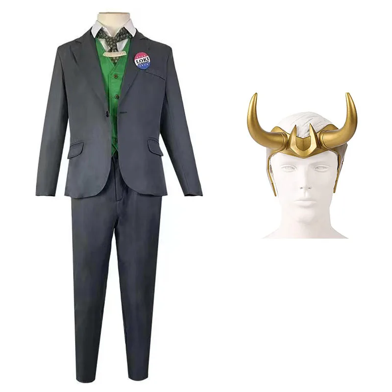 

Loki костюм для косплея из фильма «волшебное время», распределительная власть, равномерная Униформа «Бог зла», вариант куртки, пальто, рабочая одежда на Хэллоуин
