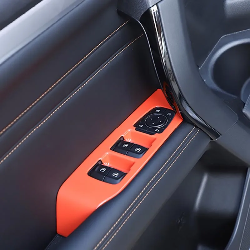

4pcs For GWM Haval DARGO 2021 2022 Glass Lifting Frame Inner Handle Panel Paste Panel Cover Decorative Bright Strip