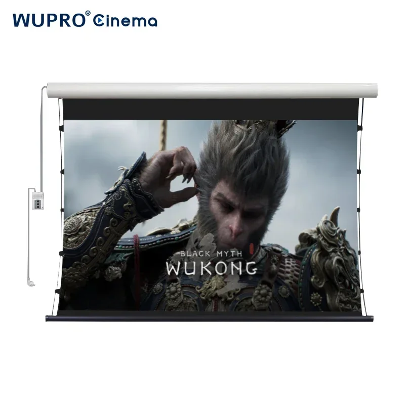Фото Горячие тенденции Wupro/OEM ALR Мягкий электрический экран проектора с увеличенным усилением Электронный моторизованный экран проектора №1