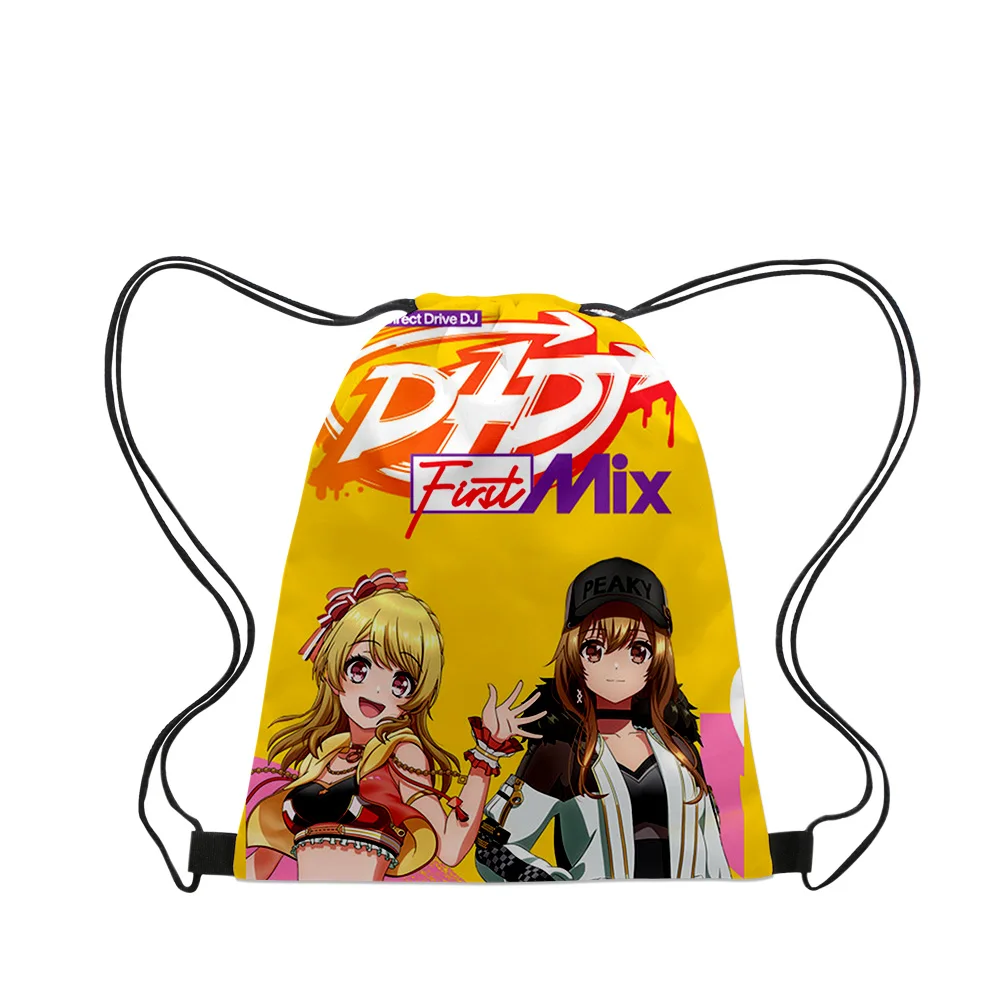 D4DJ All Mix Аниме 2023 новые сумки тканевая Холщовая Сумка на шнурке для женщин и мужчин