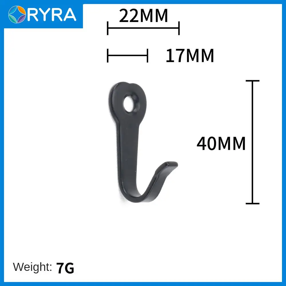 

Vintage Clothes Hook Simple Cabinets Hooks Bedroom Hook Coat And Hat Hook Black Iron Hooks Reusable High Quality Hats Hooks Iron