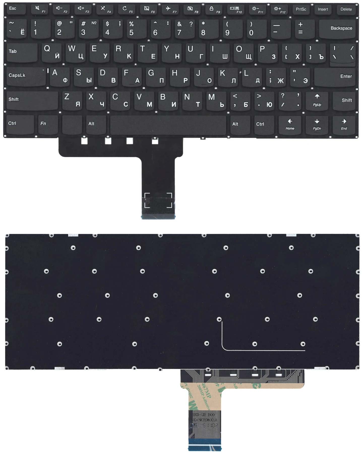 Клавиатура для ноутбука Lenovo IdeaPad 310 14ISK черная|Клавиатуры замены| |