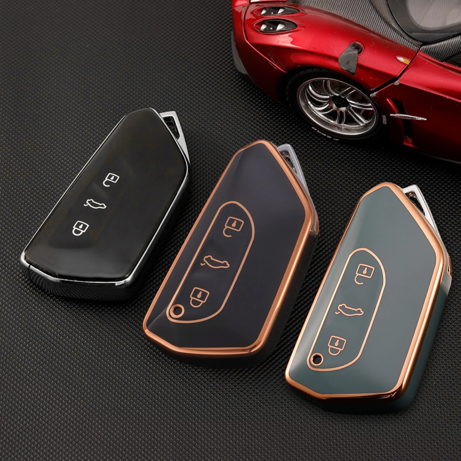 

Car Key Cover for VW Golf 8 TPU shell key cover for Skoda Octavia A8 MK4 Mk8 2020 2021 seat leon mk4 Cupra formentor car key cas