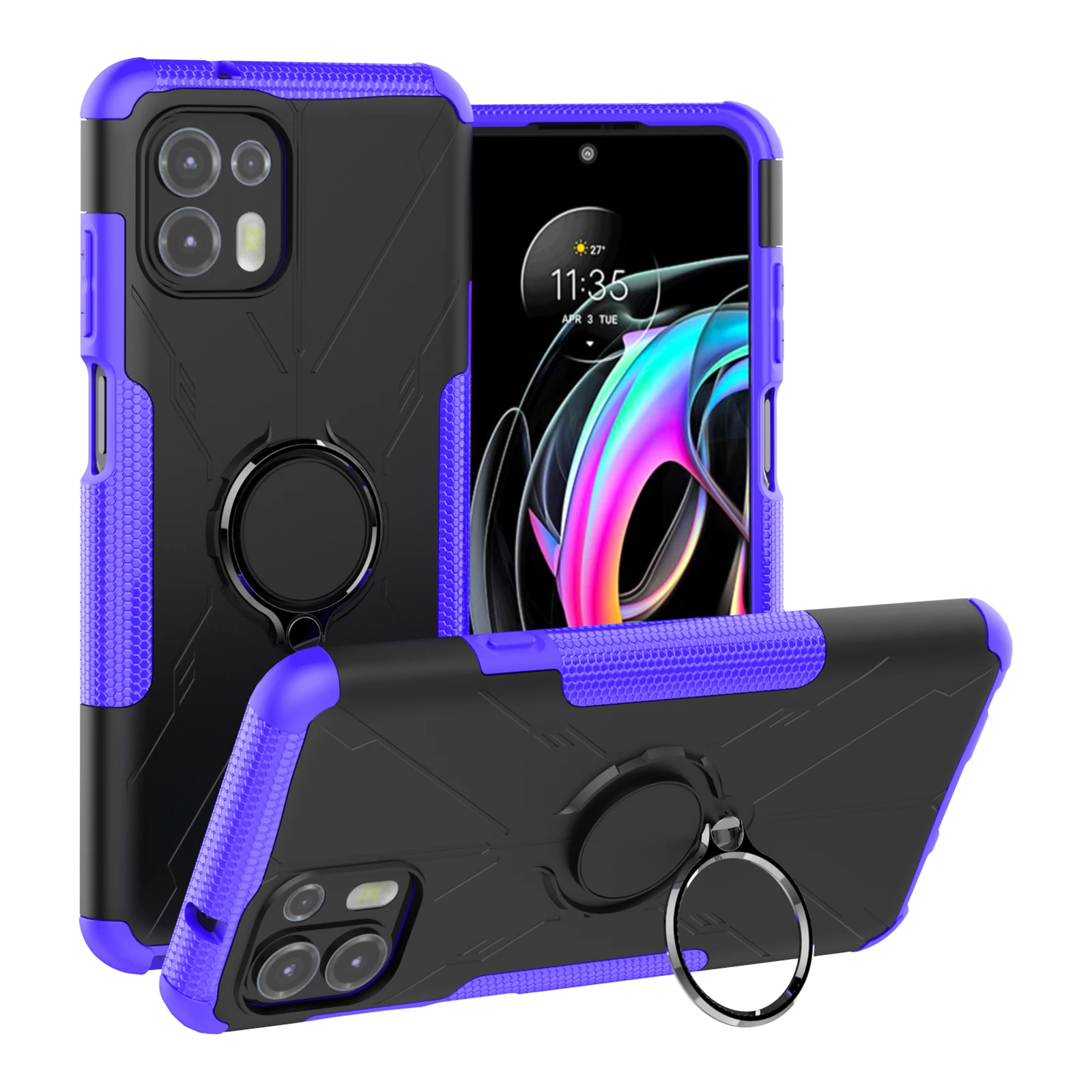 

With Ring Armor Case For Motorola Moto Edge 20 Lite Magnetic Car Hold Shockproof Phone Case Cover Moto Edge 20 20 Pro/Edge 2021