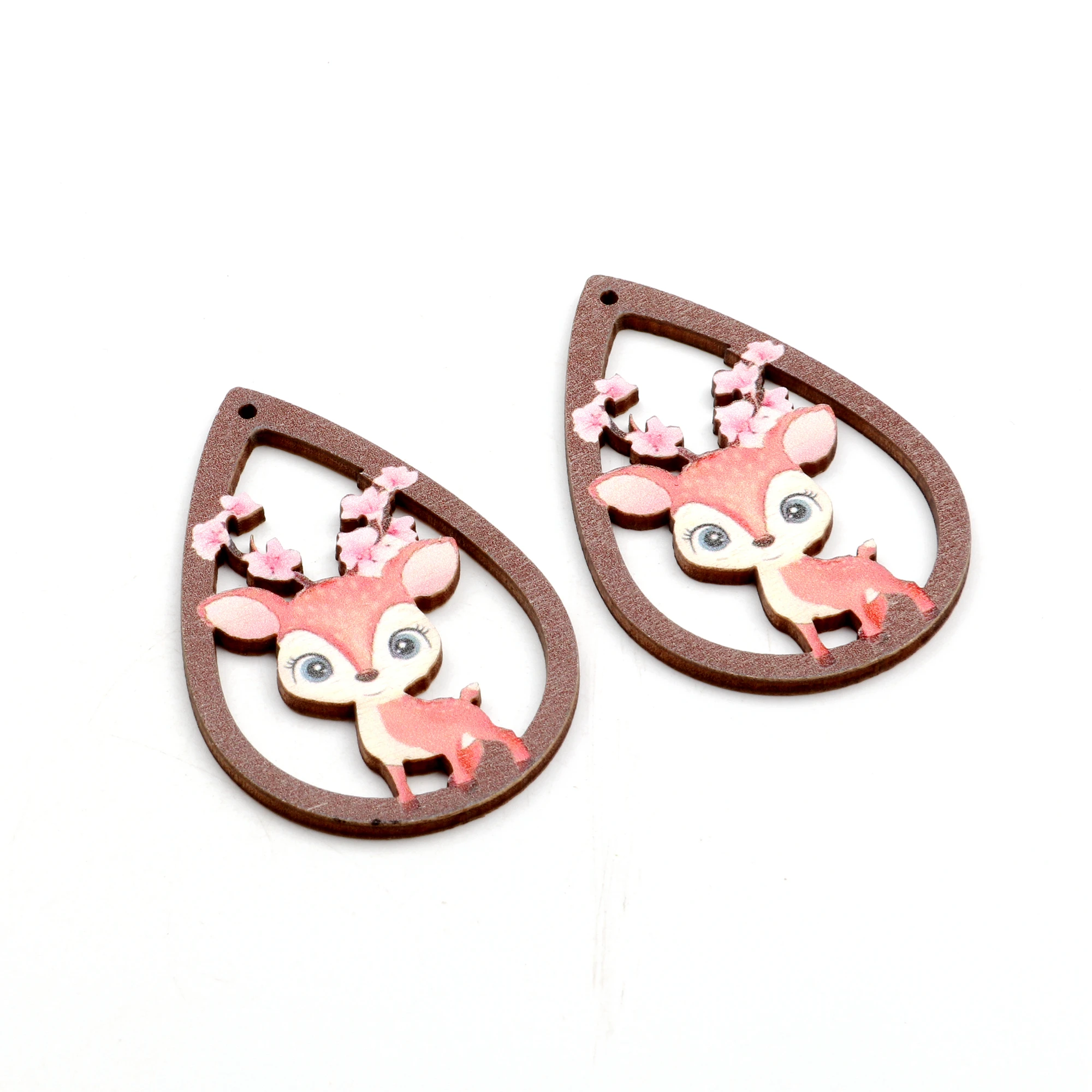 Деревянные подвесные серьги сделай сам на Хэллоуин Подвески ко Дню всех святых