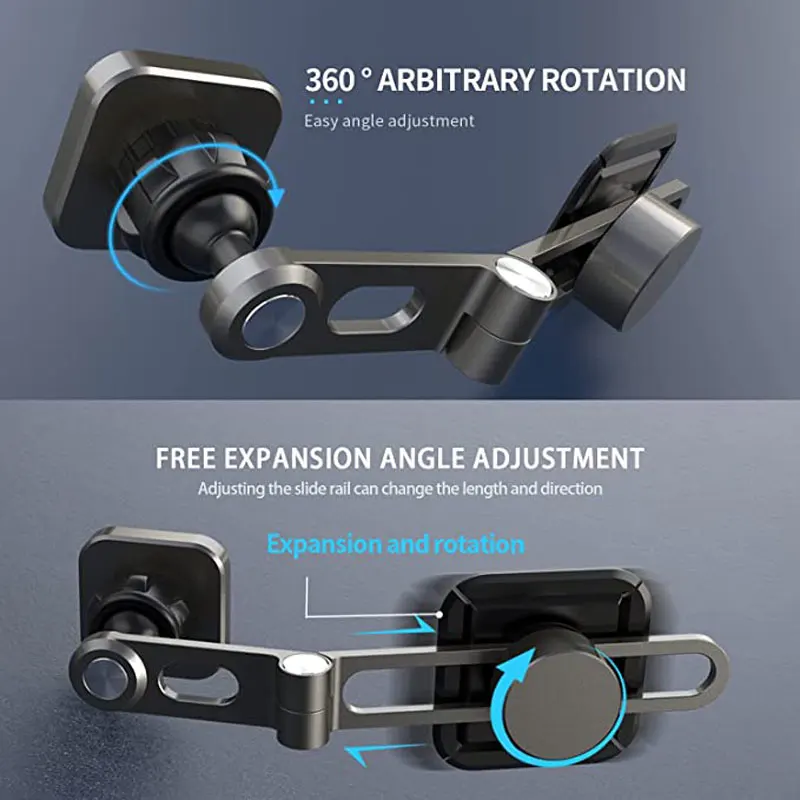 magnetic car phone holder floating screen gps mount stand foldable metal smartphone bracket for tesla iphone cellphone support free global shipping