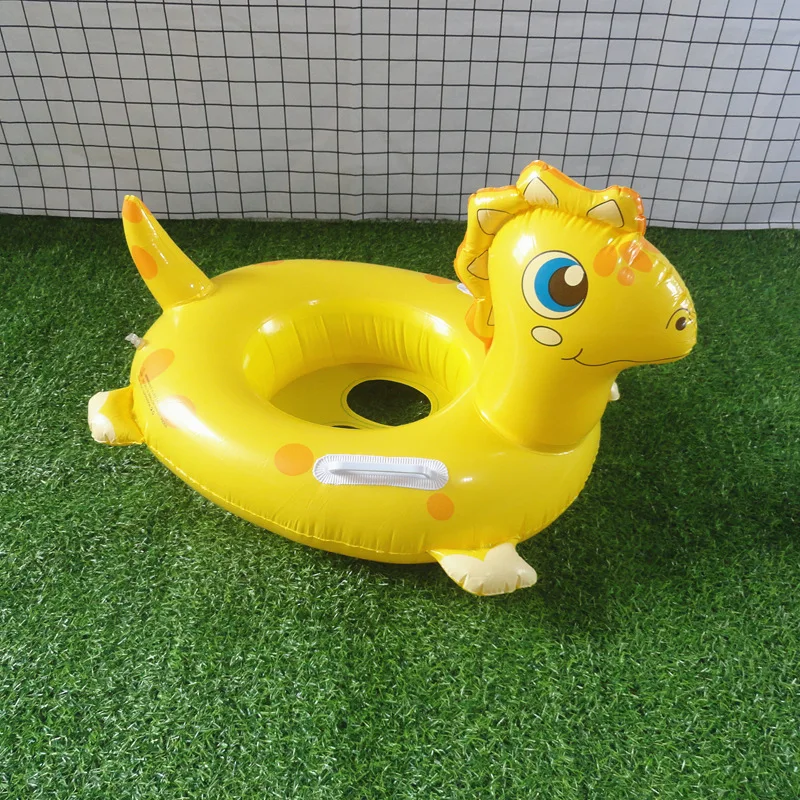 

New Spot Animal Seating Ring Children Swim ring Dinosaur Boating Cartoon Seating Ring Water Swimming Ring with Handle