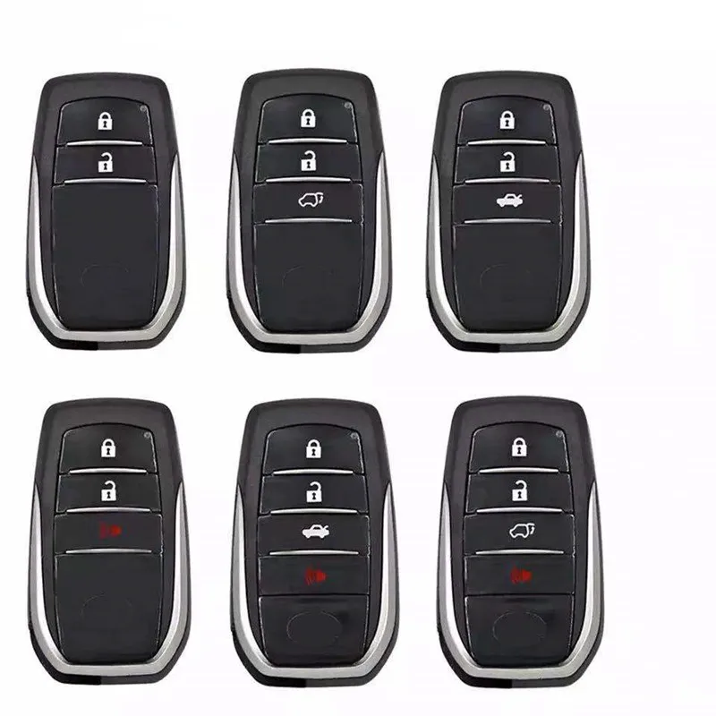 

2/3/4 Buttons Remote Key Fob Shell For Toyota Fortuner Prado Camry Rav4 Highlander Crown Smart Keyless Case Housing