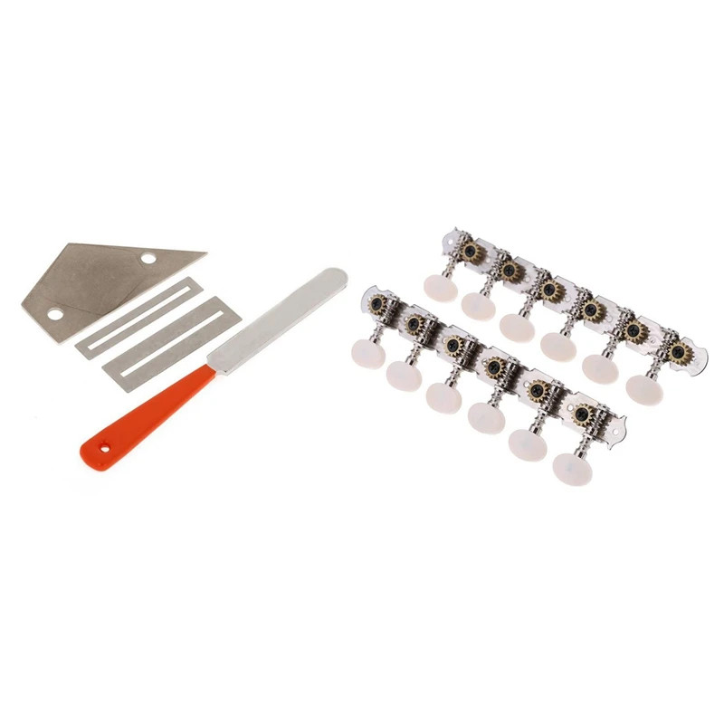 

2 набора инструментов: 1 Набор инструментов для выравнивания Лада гитары и 1 набор 6R + 6L 12 струн для акустической гитары