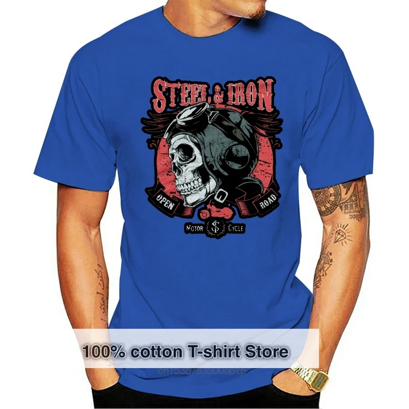 

Bikers Men 100% Cotton Motorcycle Death Rider Men 2019 Fashion Print Short Sleeve Clothing Custom Cheap T Shirts