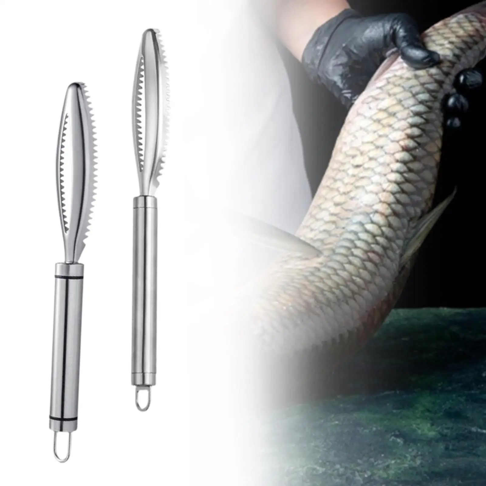 Инструмент для очистки рыбьей чешуи удобная ручка ручной кухонный практичный