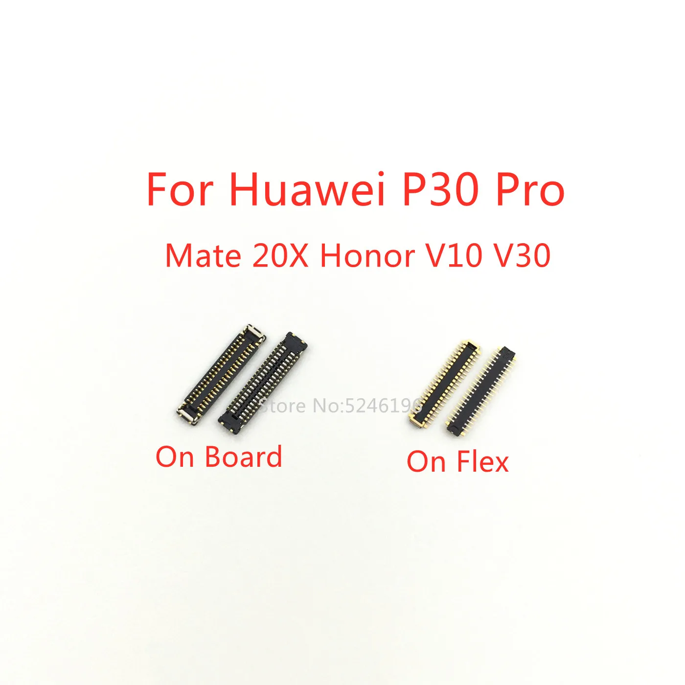 

5-10Pcs LCD Display Screen Flex FPC Connector 40Pin For Huawei P30 Pro P30Pro Mate20 X Mate 20X Honor V10 V30 Plug On Board