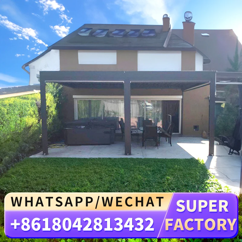 Выдвижной навес металлический материал электрический складной тент раздвижной
