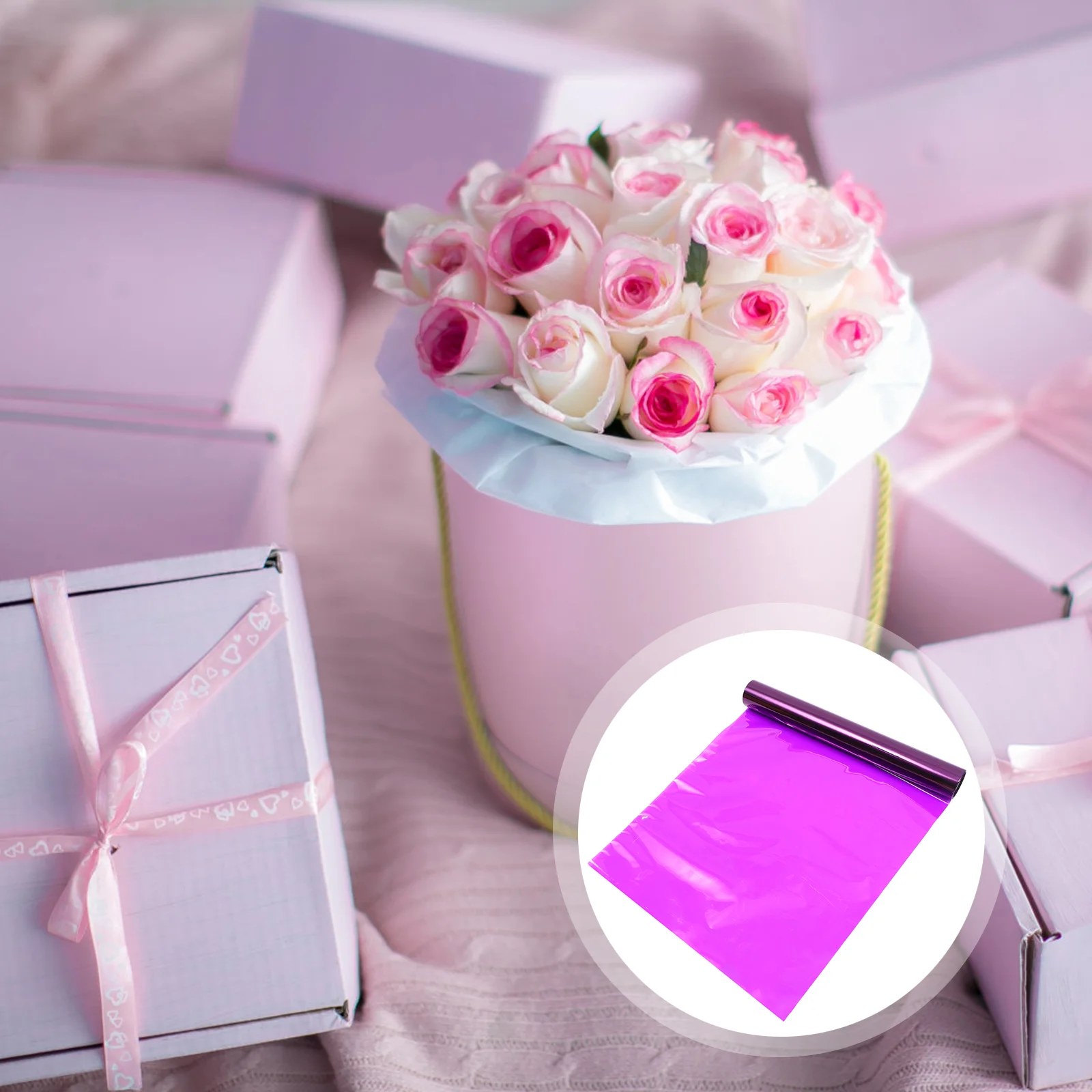 

Colorful Wrapping Paper Colored Cellophane Flower Bouquet Flowers Craft Packing Film