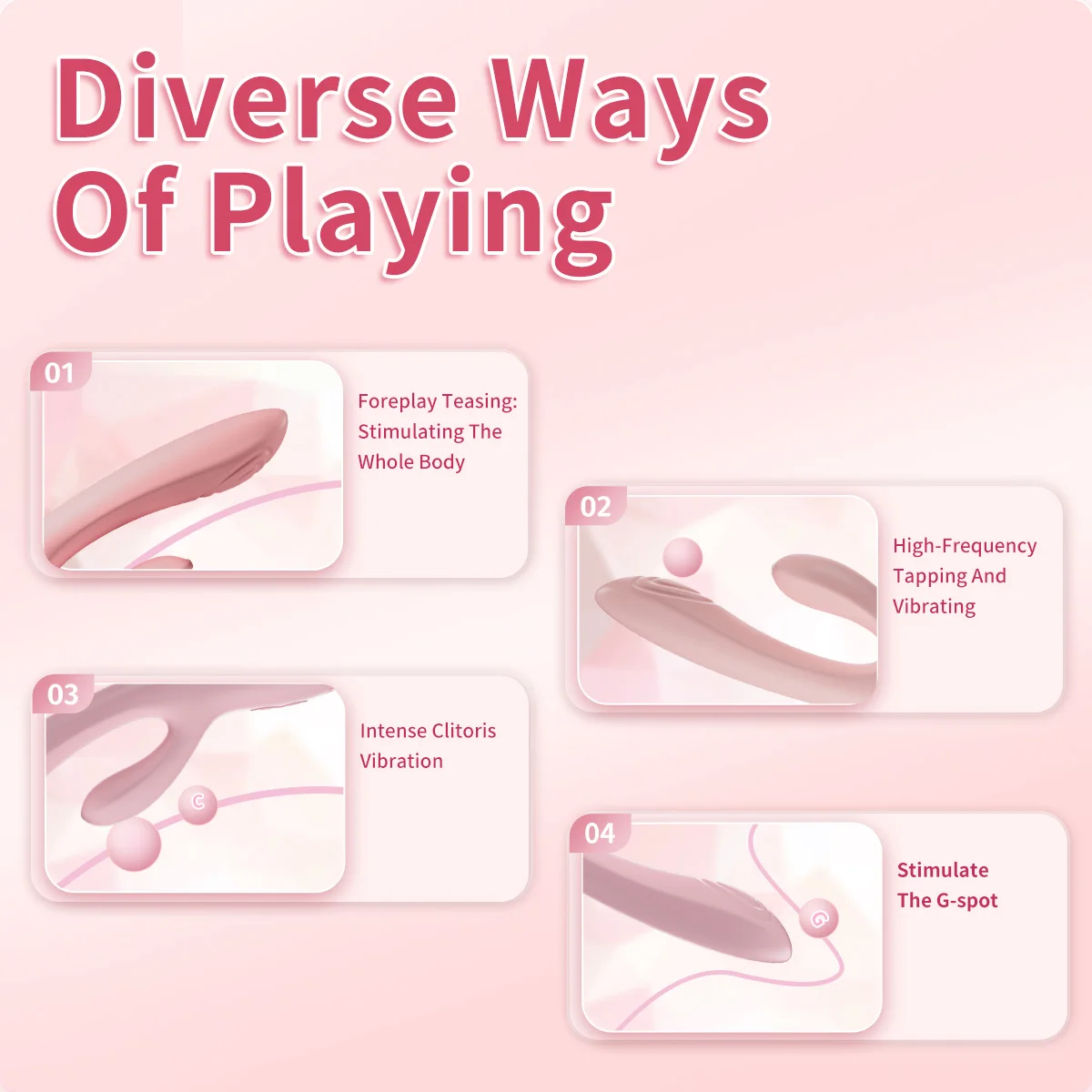 Вибратор Jissbon с двойным проникновением