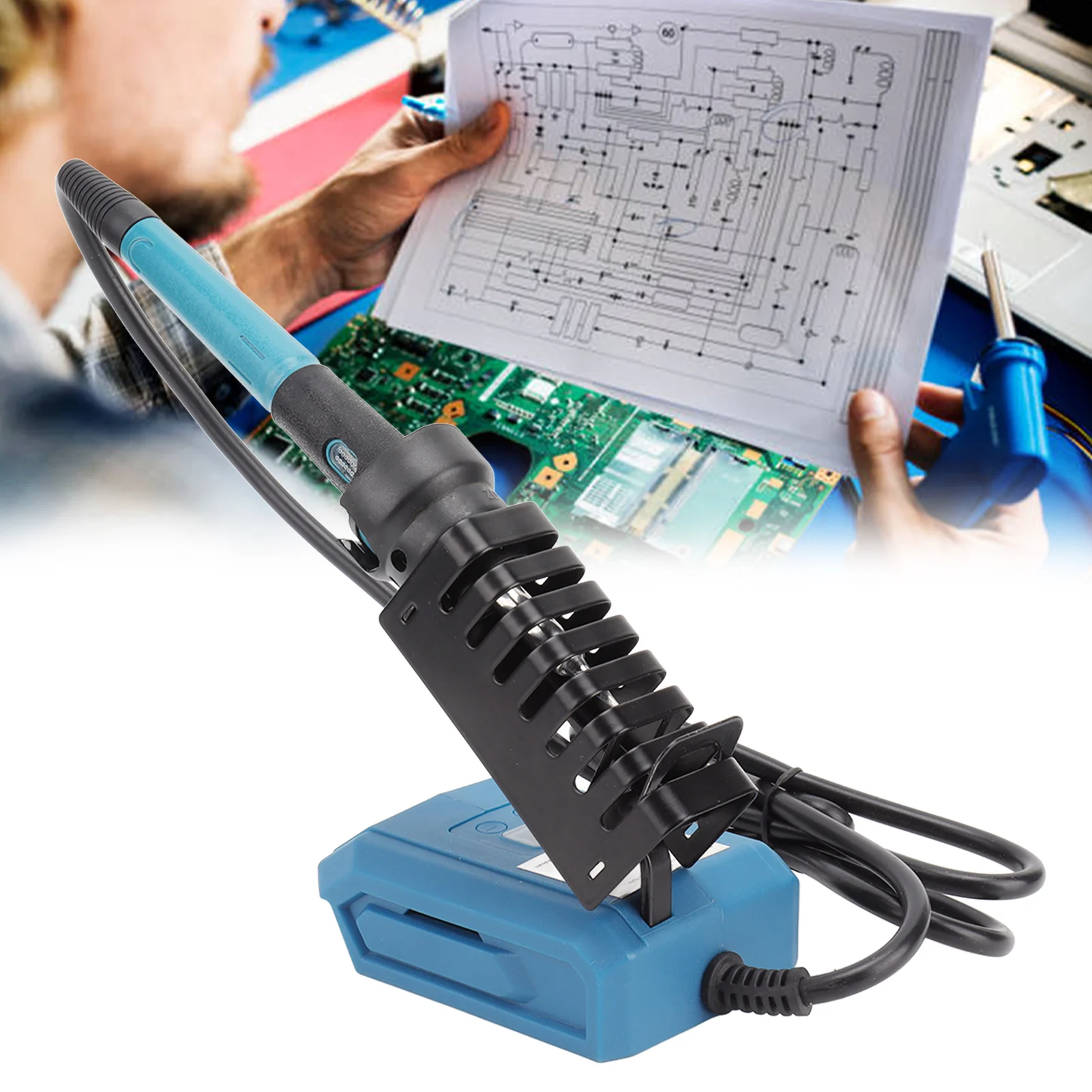 Перезаряжаемый паяльник с быстрым нагревом от 300 до 510 ℃ Цифровой дисплей набор
