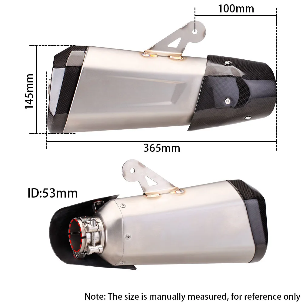 Универсальный мотоциклетный глушитель выхлопной трубы модифицированный из
