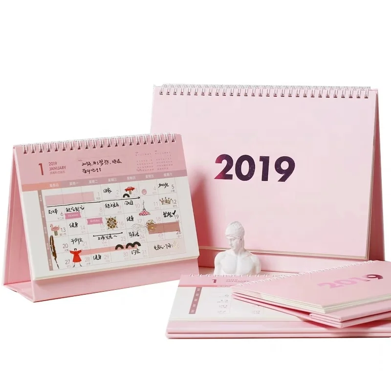 

Пользовательская ежемесячная настольная подкладка календарь печать для офисного стола